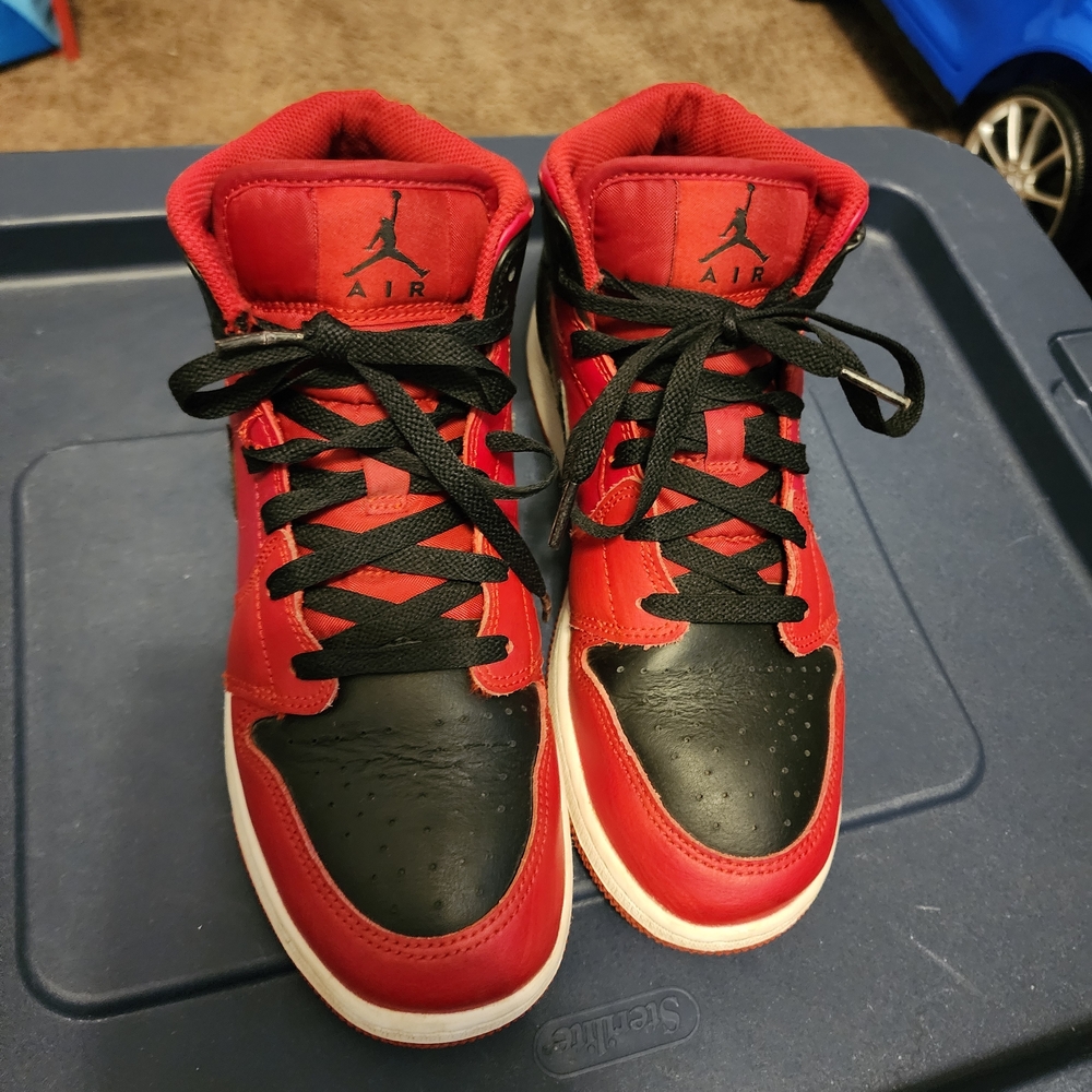 Jordan Kids Sneakers Red and Black